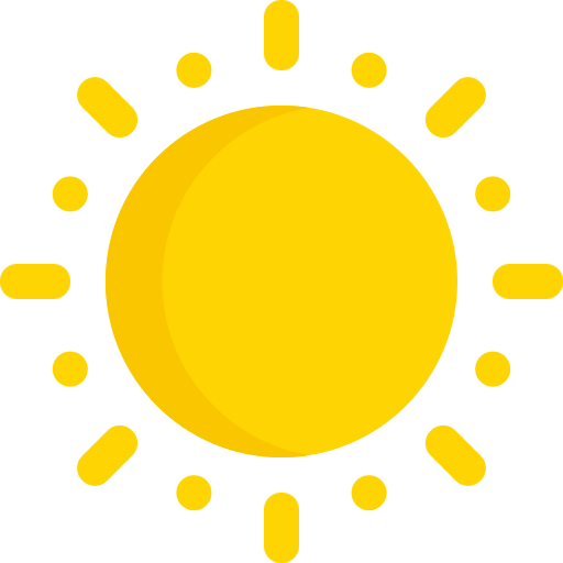 sunny and cloudy
